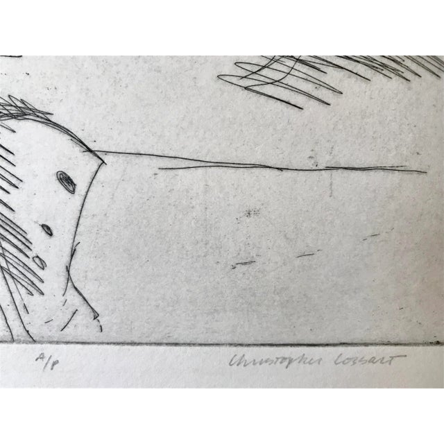 1960s Vintage Mid Century Etching Female Nude by Lossart For Sale - Image 5 of 7