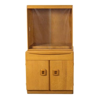 Heywood Wakefield Blonde Wood Cabinet For Sale