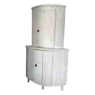 Pine Corner Cabinet, 1800s For Sale