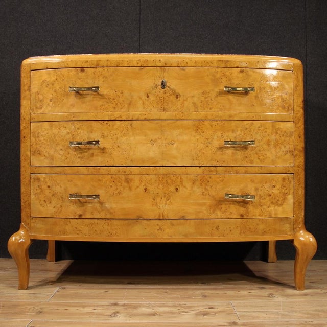 Vintage Birch Wood Dresser with Marble Top, 1950 For Sale - Image 4 of 13