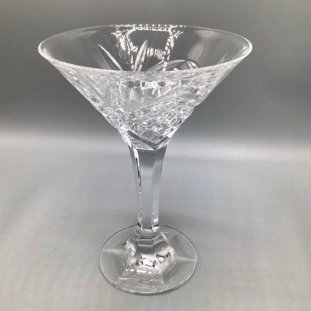 Dublin Cut Crystal Martini Glass by Godinger - 1 For Sale - Image 12 of 12