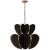 Danes Two Tier Chandelier in Matte Black and Gild Designer: kate spade new york Canopy: 5" Round Mounting: Chain Shade...