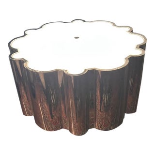 Free Shipping Alexa Hampton for Visual Comfort Signature Markos Grande Flush Mount in Polished Nickel With Frosted Acrylic For Sale