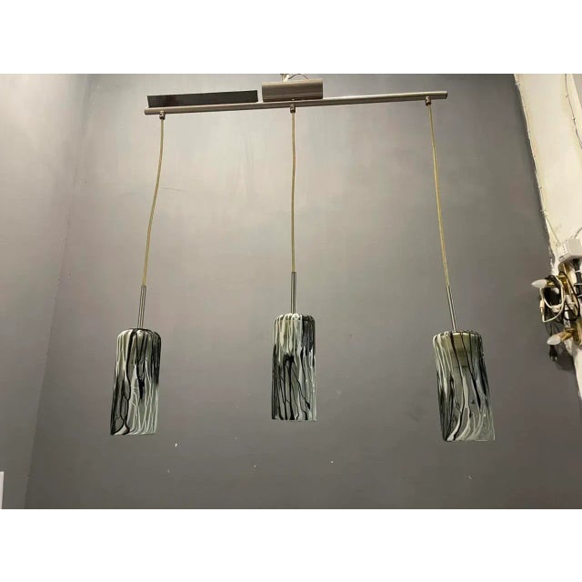 Mid-Century Murano Glass Light Pendant For Sale - Image 6 of 13