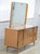 1960s Walnut Low 9 Drawer Chest of Dresser With Mirror For Sale - Image 4 of 12