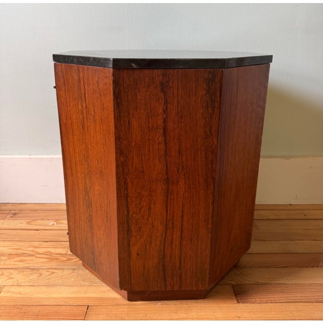 1950s Harvey Probber Style Octaganol Side Table For Sale In Philadelphia - Image 6 of 10