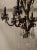 1950s 1950s French Iron & Crystal Chandelier For Sale - Image 5 of 13