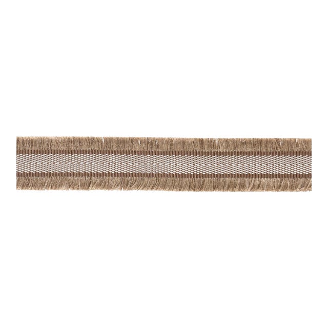 Schumacher Felicity Fringe Trim Trim in Brown For Sale
