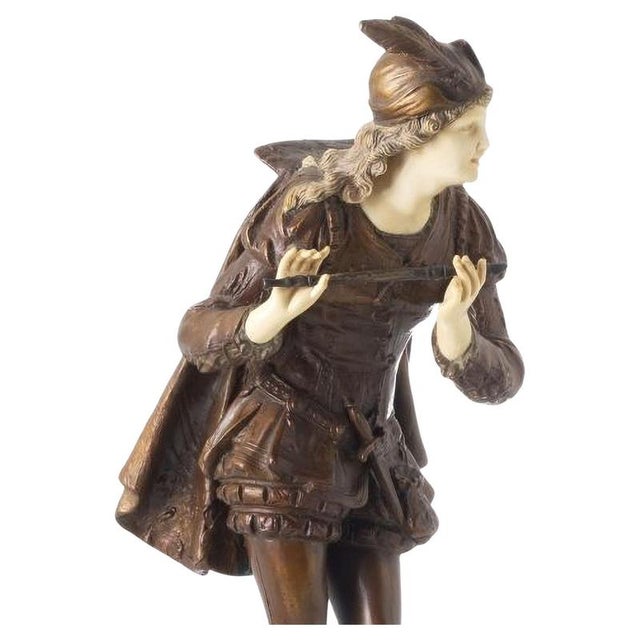 Metal 20th Century Model Sculpture in Bronze by Albert-Ernest Carrier-Belleuse, 1800s) For Sale - Image 7 of 7