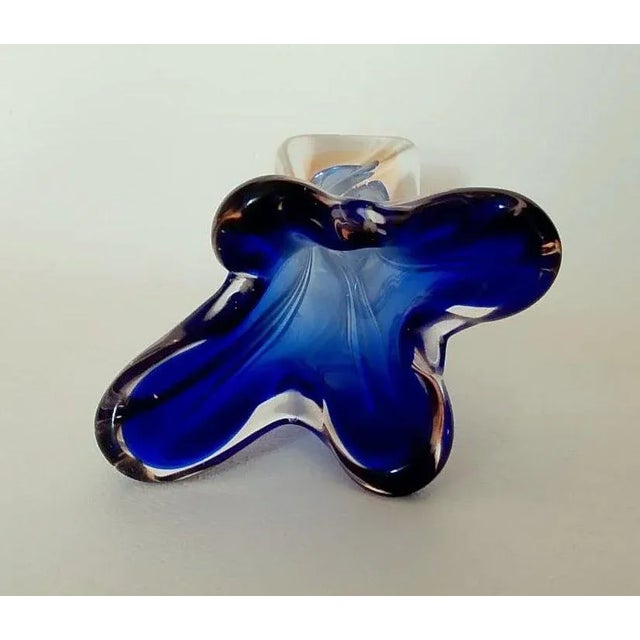 Mid-Century Murano Submerged Vase, Italy, 1970s For Sale - Image 3 of 5