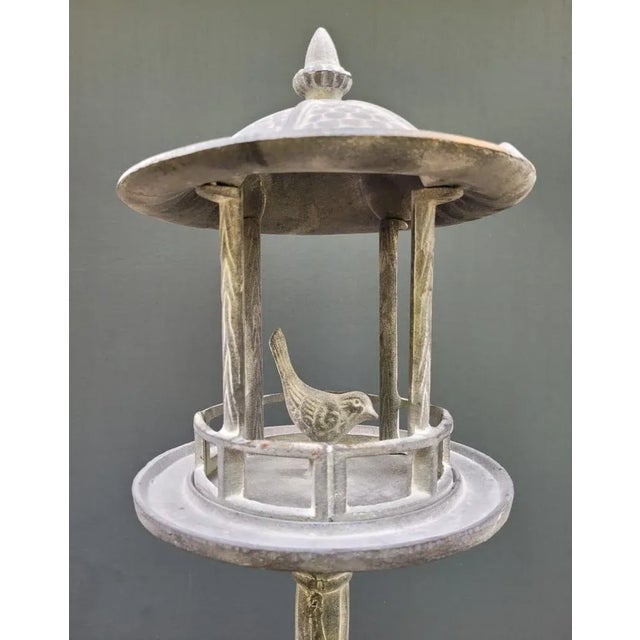 Cast Iron Free Standing Bird Feeder House For Sale - Image 4 of 6