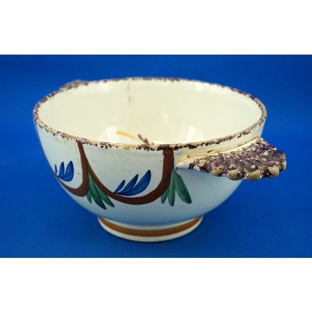 Antique Enamelled Ceramic Bowl from Henriot Quimper HB, France, 19th Century For Sale - Image 4 of 18