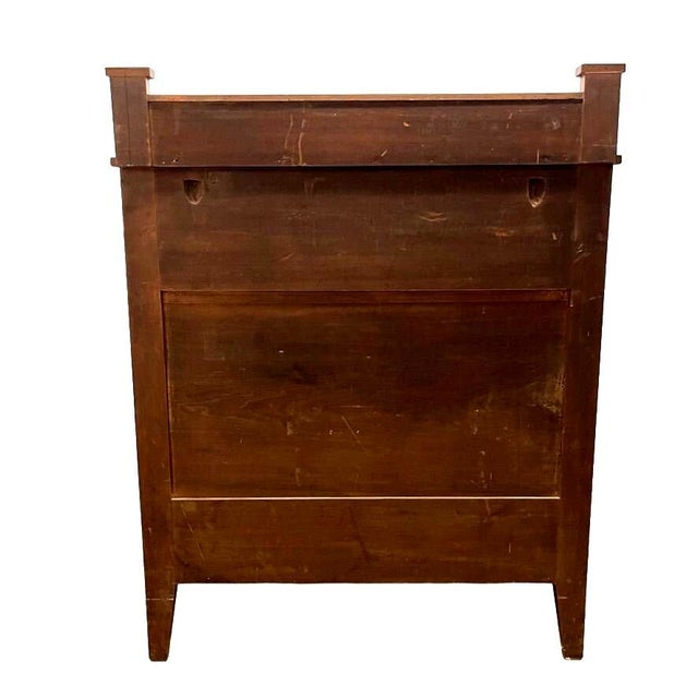 1850s Empire Style Birds Eye Maple Wood Dresser Chest of Drawers With Secret Drawers For Sale - Image 12 of 13