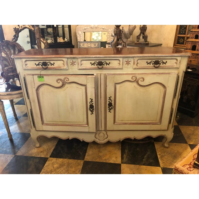 French Painted Sideboard For Sale - Image 10 of 12