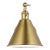 The Salem one light wall sconce in satin brass offers shadow-free lighting in your powder room, spa, or master bath room....