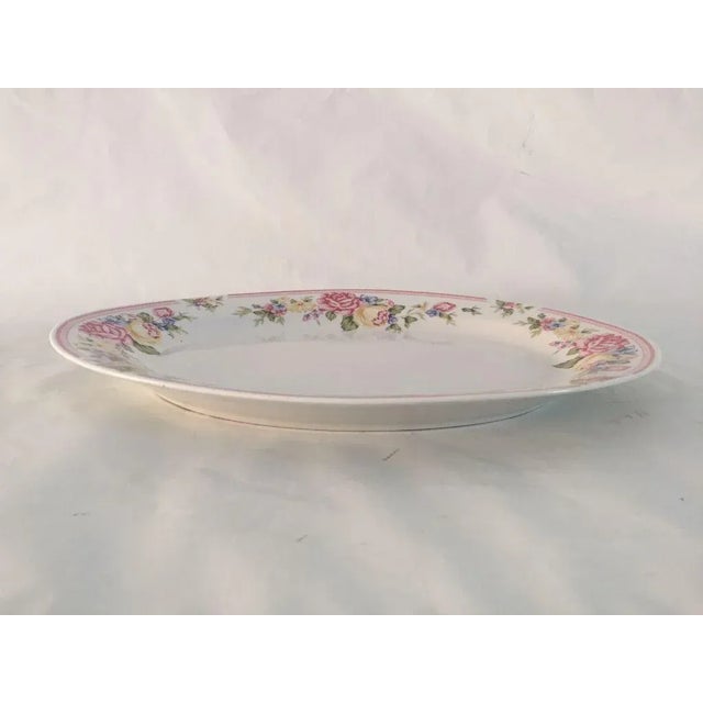 Vintage Floral Platter For Sale - Image 4 of 6
