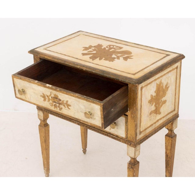Early 20th Century Louis XVI Style Distressed Side Tables, Pair For Sale - Image 5 of 10