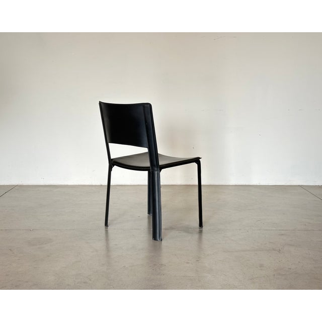 Leather Chairs by Cidue, 1970s, Set of 4 For Sale - Image 6 of 17