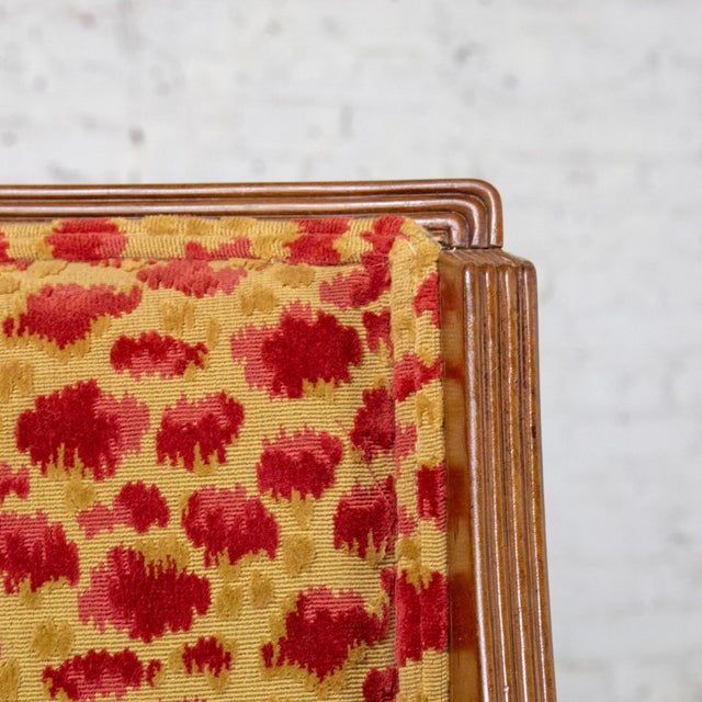 Late 19th to Early 20th Century French Louis XVI Bergere Chair Directoire Style Brunschwig & Fils Fabric For Sale - Image 15 of 18