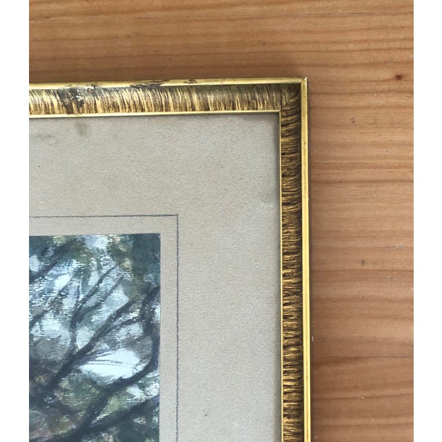 Jules Robert Chatelain, Au bord de l'eau, 1951, Watercolor on Paper, Framed For Sale - Image 6 of 9