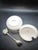 Villeroy & Boch Vintage Villeroy & Boch Malaga Porcelain Jam or Honey Pot W/Serving Spoon For Sale - Image 4 of 4