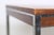 Mid 20th Century Mid Century Modern Chromed Steel Mahogany Veneer Table For Sale - Image 5 of 8
