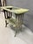 Vintage Metal Table with Integrated Opening and Lower Shelf For Sale - Image 4 of 7