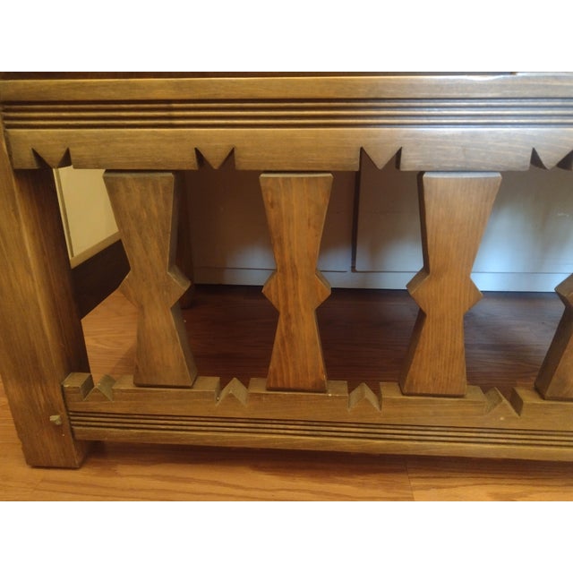 Ernest Thompson Santa Fe - Southwestern Carved Wood Storage Chest / Blanket Chest For Sale - Image 16 of 17