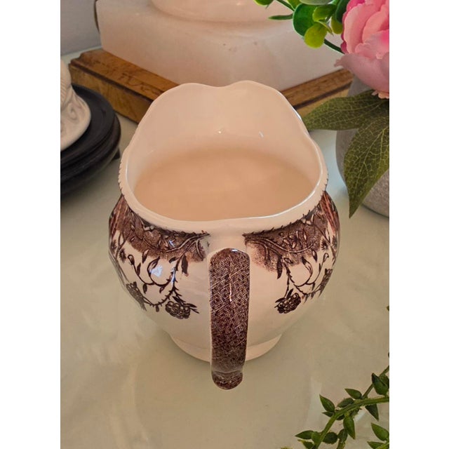 English Vintage Johnson Brothers His Majesty Creamer Pitcher England For Sale - Image 3 of 10