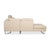 Conseta Corner Sofa in Beige, Cream, and Sand Fabric with Chrome Legs from Cor For Sale - Image 11 of 15