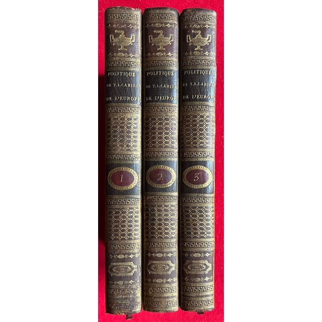 Fine Leather Bindings - Politics of Europe During the Reigns of Louis XV & XVI by Ambassador Louis Philippe Segur l'Aine - Paris 1801 - in 3 Volumes For Sale - Image 4 of 12