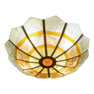 Vintage Polychrome Murano Glass Chandelier, 1970s For Sale