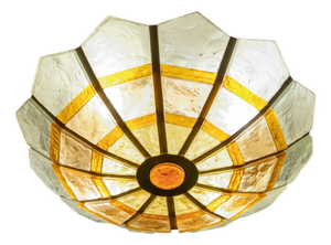 Vintage Polychrome Murano Glass Chandelier, 1970s