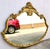Beautiful early t20th century large ornate gol.d Rococo wall mirror. WOW! Beautiful scrollwork and flowers. Ornate shape....