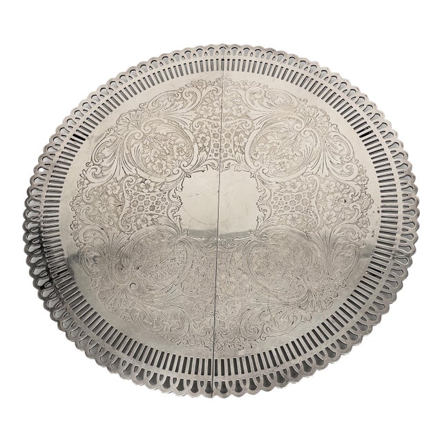 Early 20th Century Weidlich Brothers Silver Plated Expanding Trivet For Sale