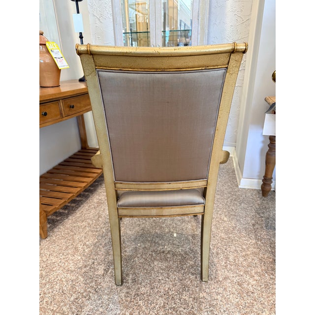 Neoclassical Theodore Alexander Neoclassical Giltwood Arm Chair For Sale - Image 3 of 7