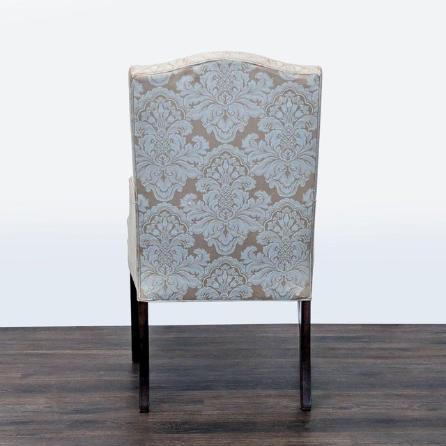 2010s Mitchell Gold + Bob Williams Upholstered High Back Arm Chair For Sale - Image 5 of 11