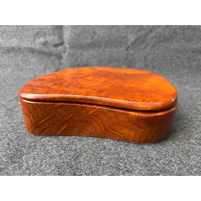 American Vintage California Redwood Freeform Box For Sale - Image 3 of 16