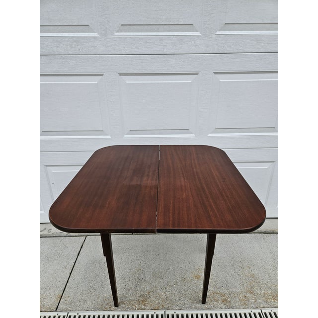 Georgian Square Mahogany Flip Top Console Game Table For Sale - Image 10 of 16
