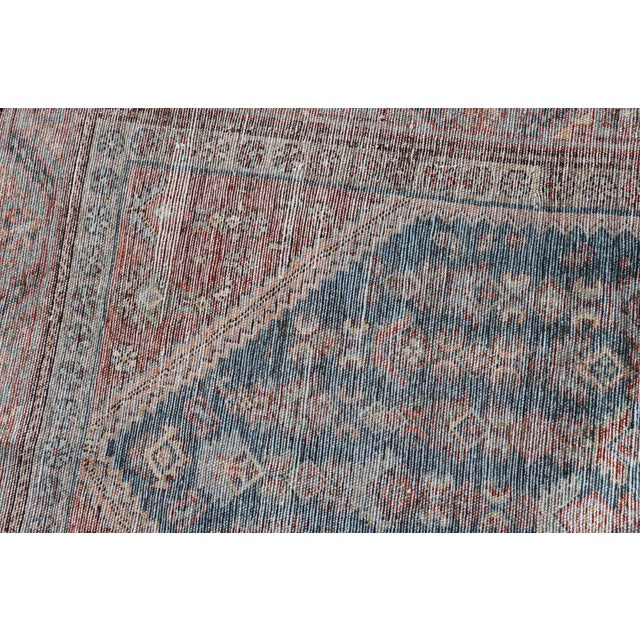 Antique Persian Hamadan Runner With Sub-Geometric Tribal Motif Design For Sale - Image 11 of 11
