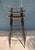 Set of Three Attributed to Arthur Umanoff Crescent Bar Stools — Iron & Wicker, C. 1960s For Sale In Denver - Image 6 of 6