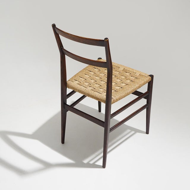Wood Leggera Chairs by Gio Ponti for Cassina, 1950s, Set of 6 For Sale - Image 7 of 17