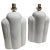 Mid-Century Modern Art Deco Cream Table Lamps - A Pair For Sale - Image 3 of 18