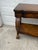 Vintage Neoclassical Revival Console Table With Ornately Carved Scroll Supports and Lower Shelf For Sale - Image 10 of 12