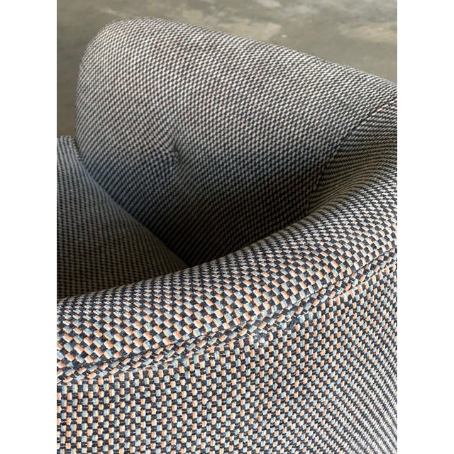 1970s Milo Baughman for Thayer Coggin Swivel and Tilt Chairs, Unmarked- A Pair For Sale - Image 9 of 18