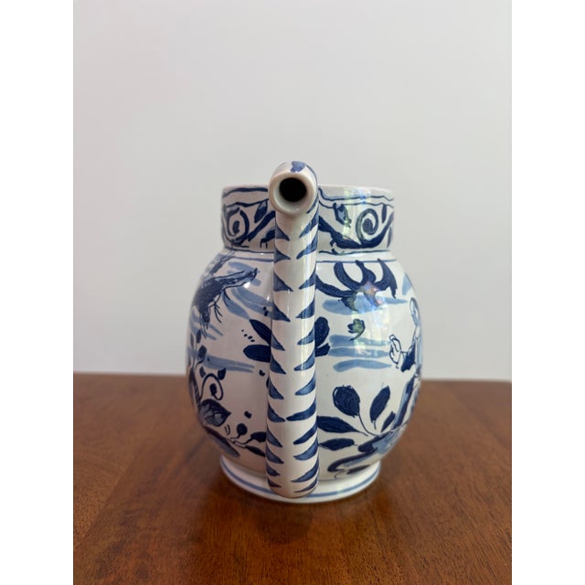 Vintage Oud Delft Colonial Williamsburg Posset Pot Mixing Jug Holland C50 For Sale - Image 9 of 13