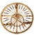 Brown Vintage French Rattan Table, 1950s For Sale - Image 8 of 13