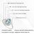 Art Deco 14k White Gold 1 Ct Aquamarine and Diamond Halo Cocktail Ring Size 5 For Sale - Image 12 of 17