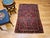 1900 - 1909 Vintage Persian Sarouk Area Rug, Hand-Knotted Wool, Allover Floral Pattern, 3x5, Red& Navy For Sale - Image 5 of 14