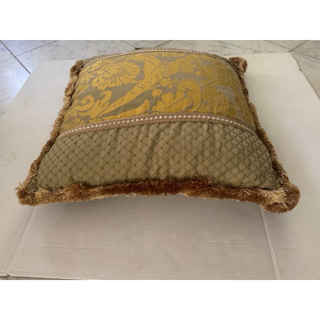 2010s Fortuny European Square Pillow For Sale - Image 5 of 5
